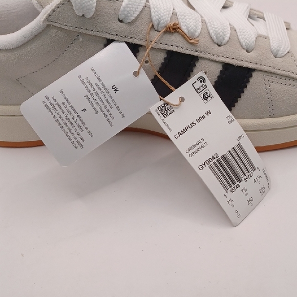 NEW Adidas Campus 00s Sneakers-Cream/Black Womens Size 9 US GY0042 - Picture 10 of 14